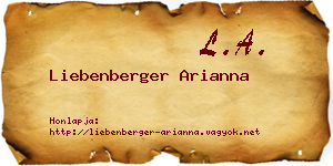 Liebenberger Arianna névjegykártya